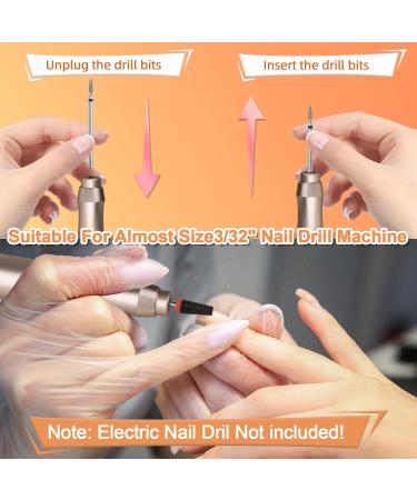 15Pce Nail Drill Bit Set with 1 Black 5 in 1 Ceramic Nail Drill Bit 3/32'' Ceramic Carbide Drill Bits for Nails Bits for Nail Drill for Acrylic Gel Nails Manicure Pedicure and Cuticle Remover - Buy Online on GoSupps.com