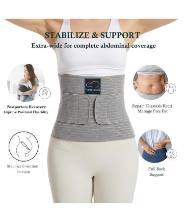 HeerTeaj Postpartum Belly Belt | Adjustable Post-Operative & Lumbar Support for Abdomen & Back Pain - M Size - Buy Online on GoSupps.com