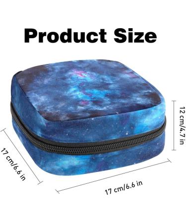 Galaxy Tie Dye Menstrual Cup Pouch | Sanitary Napkin Storage Bag for Women | Portable Zipper Tampons Holder for Purse | First Period Kit for Teen Girls - Buy Online on GoSupps.com