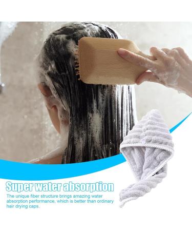 Chrox Adjustable Hooded Hair Drying Cap - Lightweight Coral Fleece Towel for Fast Absorption | Universal Shower Cap | Hair Drying Supplies for Women Men Boys & Girls - Gray - Buy Online on GoSupps.com