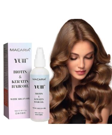 Macaria Herbal Pvt ltd Yuii Biotin & Keratin with Argan hair Oil for frizzy hair and shine
