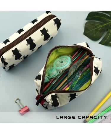 Black Cats Pencil Case | Back to School Teacher Gift | Stylish Makeup & Cosmetic Bag - Buy Online on GoSupps.com