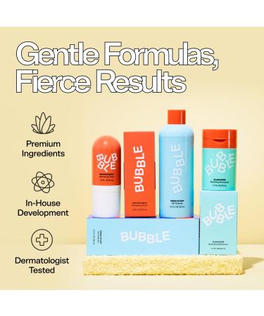 Bubble Skincare Glow & Go Duo - Fresh Start Gel Face Wash (125ml) + Day Dream Vitamin C Serum (30ml), Gentle PHA Cleanser and Brightening Serum for Smooth, Even-Toned Skin - Buy Online on GoSupps.com
