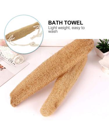 EXCEART Loofah Bath Towel | Exfoliating Body Scrubber & Back Pad | Natural Plant Fiber Shower Accessory for Travel - Buy Online on GoSupps.com
