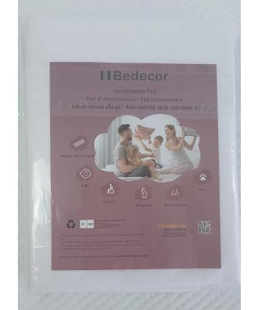 Bedecor Waterproof Washable Absorbent Incontinence Mattress Pad - 70 x 90 cm Pink | Ideal Waterproof Protection for Comfort - Buy Online on GoSupps.com