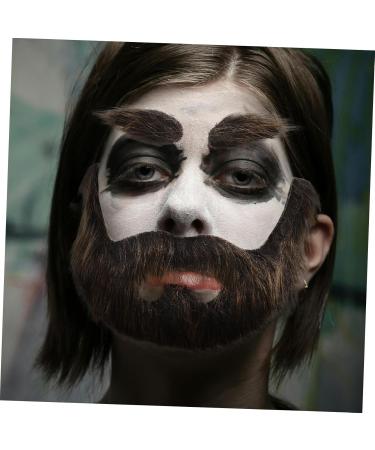 BIUDECO 1 Set Beard Dress up Christmas Santa Claus Beard Mustache Sticker Beard Prop Beard Costume Plush - Buy Online on GoSupps.com