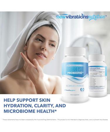 Skin Probiotic Blue Antioxidant Method For Skin And Gut - Our Best Anti Aging Skin Supplement - Anti Wrinkle Supplements For Women & Men - Prime Biome Probiotics Anti-Aging Reactivate Capsules - Buy Online on GoSupps.com