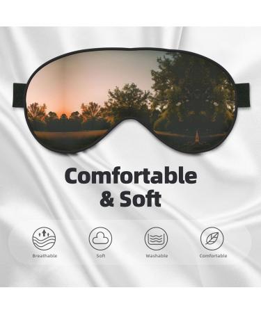 Landscape Trees Soft Sleep Eye Mask Female Breathable Eye Patch Perfect for Travel and Relaxation - Buy Online on GoSupps.com