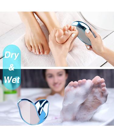 Nano Glass Corneal Remover - 2 in 1 Wet & Dry Cornea Plane for Safe & Effective Foot Care | High Gloss Blue - Buy Online on GoSupps.com