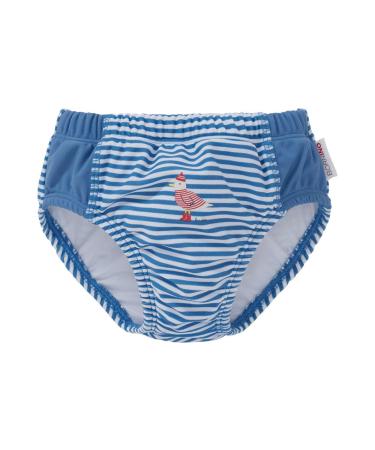 Bornino bathing diaper pants - swimming trunks with diaper insert - bathing diaper with UV protection & elastic hem edges - for comfort & safety when bathing 74 blue
