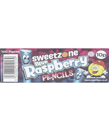 Sweetzone Blue Raspberry Pencils Sweets Tub Pencil Sweets 100 pc Halal Sweets American Gum British Sweets Licorice Sweet Liquorice Irresistible for Candy Lovers Blue Raspberries - Buy Online on GoSupps.com