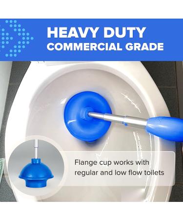 Wonder Plunger - Drip-Free Collapsible Toilet Plunger with Holder in Bubbly Blue | Bathroom Accessories - Buy Online on GoSupps.com