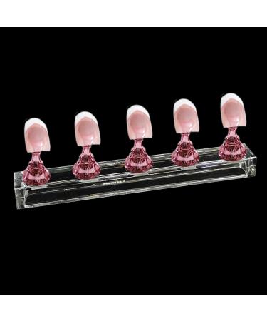 2 Set Nail Stand for Press On Nails - White Reusable Adhesive Putty Magnetic DIY Fake Nails Crystal Holder - Nail Art Training Display Stands - Gold + Pink - Buy Online on GoSupps.com