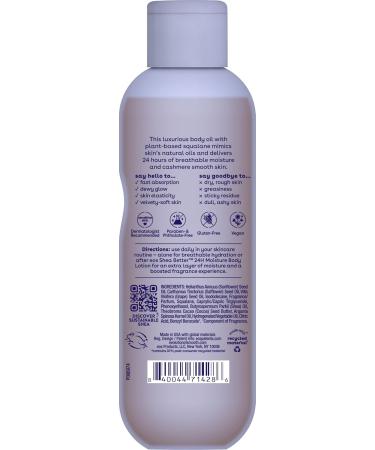 eos Cashmere Oil Vanilla 24 Hour Moisture Plant-Based Squalane to Soothe Soften and Smooth Dry Skin 6 fl oz - Buy Online on GoSupps.com