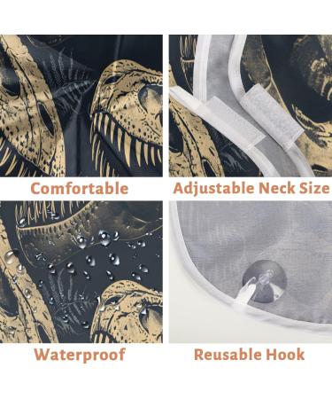 Beard Bib Apron - Skeleton Dinosaur Hair Catcher for Men | Perfect Gifts for Dad on Father's Day Anniversaries & Christmas | Includes 2 Suction Cups - Buy Online on GoSupps.com