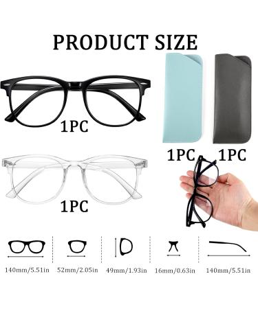 Buy 2 Anti-Blue Light Glasses for Men & Women - Foldable Blue Light Blocking for Reading & Gaming - Reduce Visual Fatigue & Block Device Radiation - Buy Online on GoSupps.com