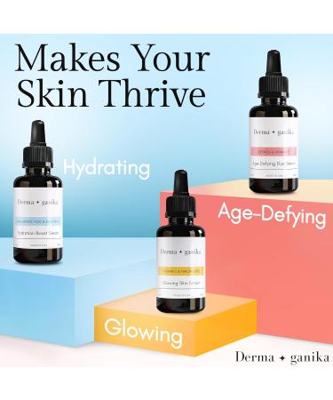 Derma ganika Vitamin C & Niacinamide Serum + Hyaluronic Acid Serum for Face & Neck - Buy Online on GoSupps.com