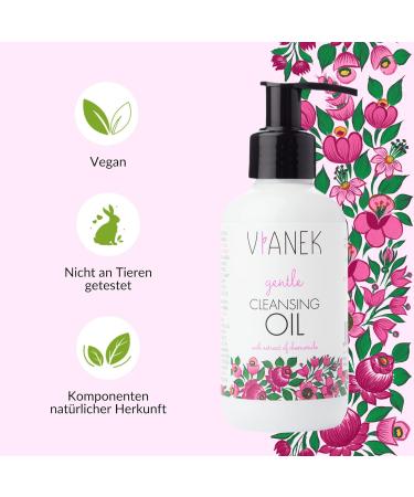 Vianek Calming Cleaning Oil | Gentle Makeup Remover for Sensitive Skin | Vegan Natural Cosmetics | 150ml - Buy Online on GoSupps.com