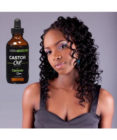 Organic Castor Oil for Longer Eyelashes, Fuller Eyebrows, Hair & Skin - 4 oz - Buy Online on GoSupps.com