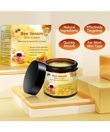 Bee Venom Comprehensive Cream - 2025 Professional Bee Venom Skin Treatmant Cream for Face and Body Hydrating Natural Skin Restoration Moisturizer for Women Men (2 Bottle) yellow - Buy Online on GoSupps.com