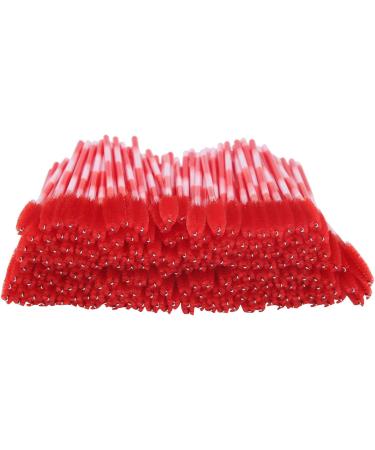 Eyelash Brush Mini Makeup Brushes Mascara Wands Mascara Wands Applicator Disposable Eyebrow Brush Set 200pcs Eyelash Extension Cosmetic Tool (Bright Red) - Buy Online on GoSupps.com