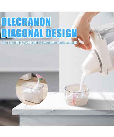 1100 ml Laundry Detergent Dispenser with Measuring Cup Airtight Detergent Powder Storage Box Reusable Empty Bottles Washing Powder Multi-Purpose Washing Powder Dispenser for Fabric Softener - Buy Online on GoSupps.com