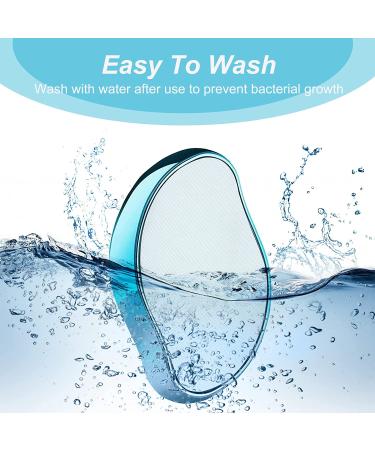 Crystal Hair Eraser: Painless Exfoliating Hair Removal Tool for Arms, Legs, and Back - Portable, Reusable, Washable (Blue) - Buy Online on GoSupps.com
