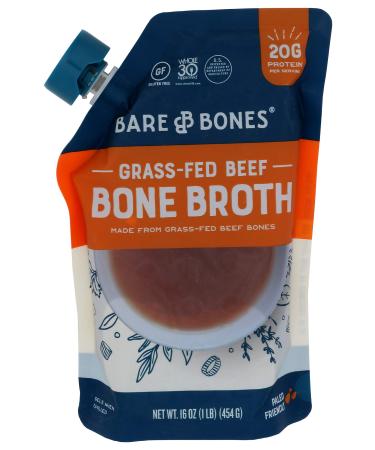 Bare Bones, Beef Bone Broth Classic, 16 Ounce