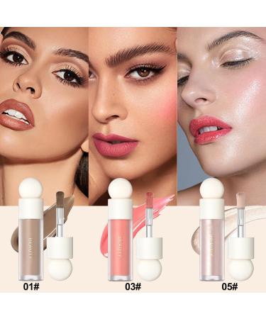 Erinde Liquid Highlighter Makeup Stick - Natural Glossy Finish Lightweight & Blendable Cruelty-Free Face Illuminator (1 Piece) - Buy Online on GoSupps.com