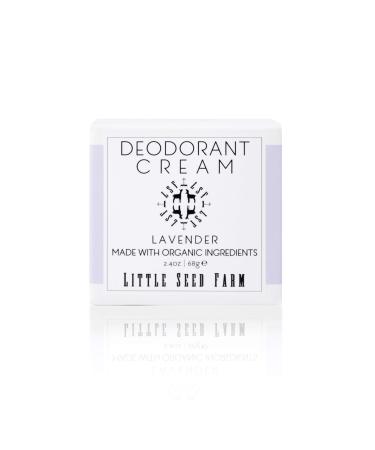 Little Seed Farm All Natural Deodorant Cream Aluminum Free Deodorant for Women or Men 2.4 Ounce - Lavender