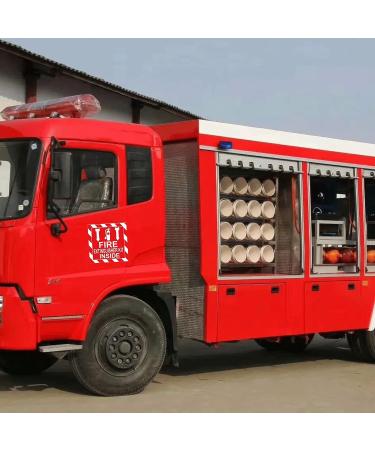 First Aid Kit and Fire Extinguisher Inside Stickers 4 Inch - Set of 8 UV Resistant Safety Decals for Trucks and Equipment - Buy Online on GoSupps.com