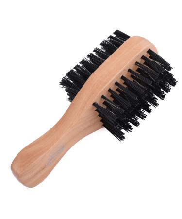 Fine Lines - Double Sided Mini Bristle Brush | Boar and Nylon Bristle Hair Brush | Soft Bristle Hair Brush for Afro Wet or Curly Hair | Bristle Hair Brushes for Women and Men