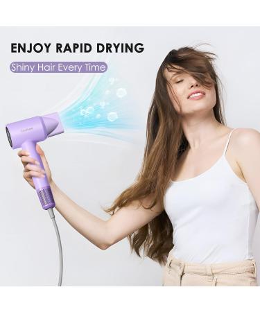 Professional Ionic Diffuser Hair Dryer | High-Speed 110 000 RPM Blow Dryer for Curly Hair | Lightweight Low Noise Travel Hairdryer - Upgrade Your Home Salon Experience - Buy Online on GoSupps.com