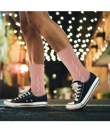 GLEAVI Ankle Socks & Brace for Women - Pressure Relief Sleeves for Plantar Support - Elastic Ankle Covers - Pink M - Buy Online on GoSupps.com