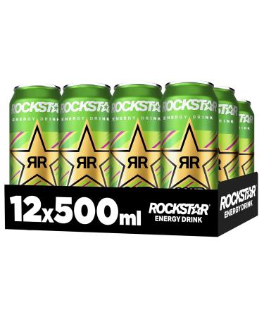 Buy Rockstar Energy Drink Sour Apple - 12 x 500ml | Refreshing Caffeinated Energy Kick - International Shipping Available - Buy Online on GoSupps.com