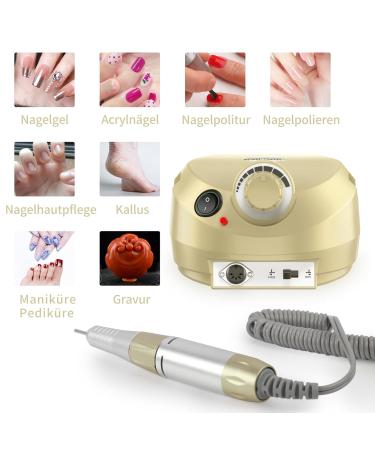 Aisely Electric Nail Miller & File Set - 30 000RPM Adjustable Nail Drill for Gel & Acrylic Manicures - Safe for Beginners & Professionals - Buy Online on GoSupps.com