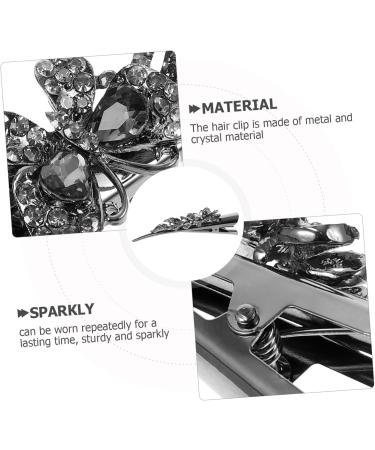 minkissy alligator hair clips rhinestone hair clips glitter hair clips hair bling hair clips for styling bill clips hair crystal duckbill clip alligator clip hairpin headgear Metal - Buy Online on GoSupps.com