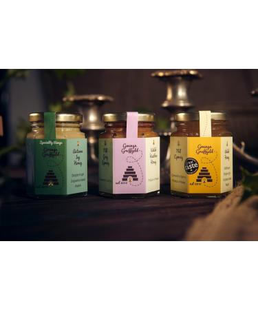 Trio of British and Welsh Honey Boxed Gift Set (3x142g) | Raw Welsh Honey | Single Origin Honey British Raw Unpasteurised Natural Honey | Honey Lover Gifts - Buy Online on GoSupps.com