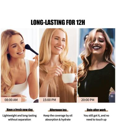 Matte Oil Control Concealer Foundation 2PCS - Flawless Long Lasting Waterproof Makeup for Oily Acne Skin - Full Coverage 60ml - Buy Online on GoSupps.com