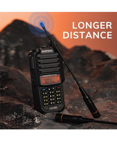 BAOFENG UV-9G GMRS Radio: Waterproof IP67, Long Range, Rechargeable, Dual Band, NOAA Scanner, GMRS Repeater, Programming Cable Included - Buy Online on GoSupps.com