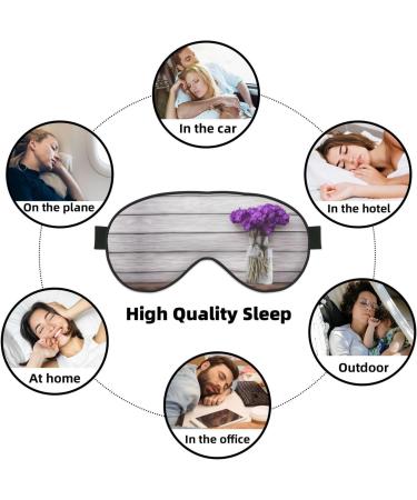 Sleep Mask Eye for Men & Women - Reusable Soft Blackout Eye Masks for Better Sleep Travel & Camping Essentials | Perfect Gifts - Orchid - Buy Online on GoSupps.com