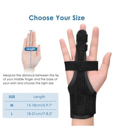 Full Trigger Finger Splint - Adjustable Hand & Wrist Brace for Pain Relief Arthritis Tendonitis & Fractured Fingers - International Shipping Available - Buy Online on GoSupps.com