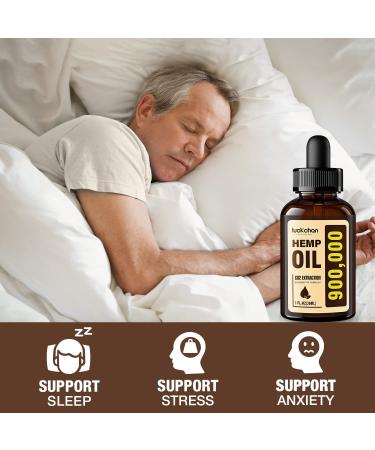Premium Hemp Oil 4-Pack - Natural Extract for Anxiety, Stress, Relaxation & Sleep - Vegan & Non-GMO - Organic Hemp Tincture Drops by LUCKCHAN - Buy Online on GoSupps.com