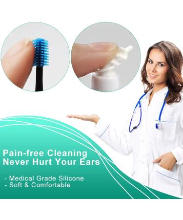 Q-Grips Earwax Remover Kit - Safe Silicone Ear-Wax Removal Tool with 16 Tips - Reusable Qgrips Ear Cleaning Tool for Adults and Kids - Buy Online on GoSupps.com