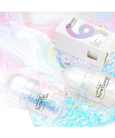 NewBang Roll-on Holographic Body Glitter Gel - Chameleon Color Changing Glitter for Face, Hair & Body - Chunky Mermaid Sequins - Sparkling Pink - Perfect for Festivals & Parties - Buy Online on GoSupps.com
