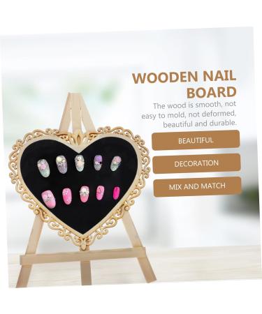 minkissy 1pc Nail Display Board Nail Sample Display Board Finger Nail Tips Holders Nail Art Display Board Practice Manicure Holder Nail Art Showing Board Fingernail Wooden Card Work Desktop 26x18cm Assorted Color - Buy Online on GoSupps.com