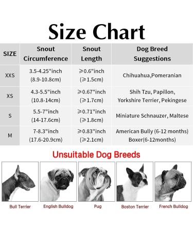 YOLHAMY Soft Muzzle for Dogs - Prevent Biting & Barking | Fits Chihuahua Shih Tzu Bulldog Pitbull | XXS to Large - Buy Online on GoSupps.com