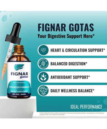 Fignar Gotas Drops FignarGotas Dropper for Gut Health & Digestion Support Supplement All Natural Advanced Formula Liquid Drops Maintain Digestive Health & Comfort Fignar Gotas Reviews (3 Pack) - Buy Online on GoSupps.com