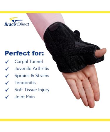 Brace Direct Pediatric Thumb Spica - Kids Wrist & Thumb Splint for Sprains Tendonitis & Arthritis - Left/Right Immobilization - Buy Online on GoSupps.com