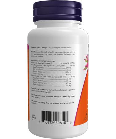 Now Gamma E Complex (Tocopherols/Tocotrienols) 60gel - Buy Online on GoSupps.com
